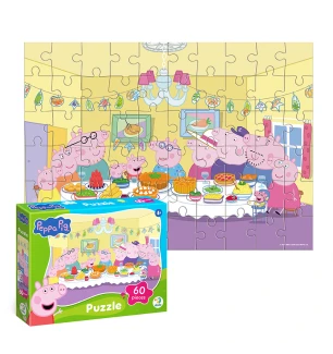 Пазли дитячі 200681 (48шт) Dodo «Peppa Pig» Родина разом 60 елементів у коробці 18*24*4 см