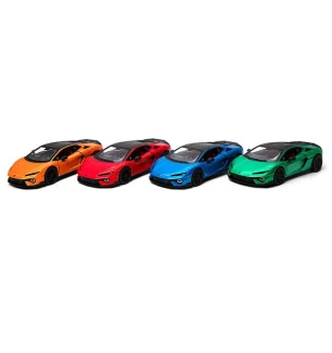 Модель машини KINSMART KT5482W (96шт/4) LAMBORGHINI Temerario металева інерційна відкриваються дв