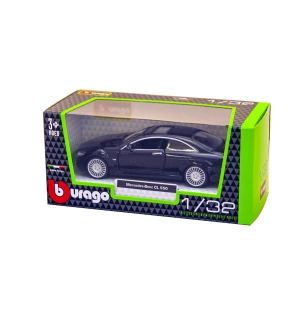 Автомодель металева 1:32 MERCEDES-BENZ CL-550 18-43032 (24шт) BBURAGO чорний у коробці