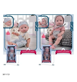 Пупс 35 см 58010E/58010F (24шт/2) з аксесуарами 2 види у коробці 38*11*21 см