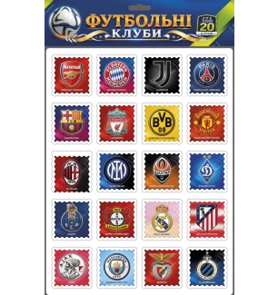 Набір магнітів "Футбольні клуби" 4820130621380 (12шт) Artos у пакеті 