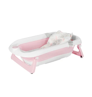 Ванночка складна з вкладишем для немовляти CARRELLO Mira CRL-17103 Blush Pink (1шт) у коробці 84х48х