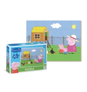 Пазли дитячі 200301 (36шт) Dodo «Peppa Pig» Свинка Пеппа та курчата 30 елементів у коробці 14*21*4 с