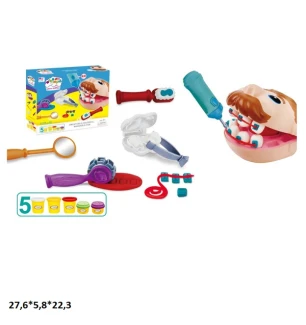 Набір для творчості "Стоматолог" пластилін 666-41 (48шт/2) в коробці 27*22*6 см