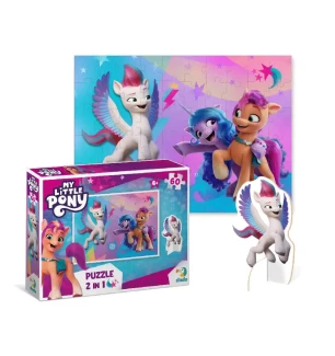 Пазли дитячі 200137 (14шт) Dodo «My Little Pony» Пригоди Санні, Іззі та Зіпп 2 в 1 60 елементів з фі