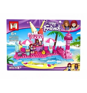 Конструктор Friends Френдс MG1532 (48шт/2) 394+ деталей "Подружки" у коробці 