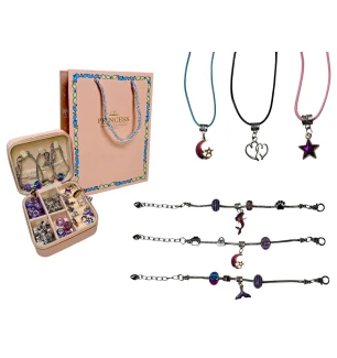 Набір аксесуарів бісер 201125 (36шт/2) типу "Пандора" 3 види у коробці