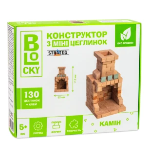 Будівельний набір для творчості з міні-цеглинок 31025 (20шт) BLOCKY Камін Strateg у коробці