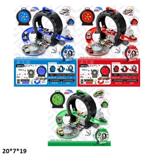 Паркінг ABL887-25/26/28 (96шт/2) з металевими машинками 3 шт 3 види у валізі 20*7*19 см