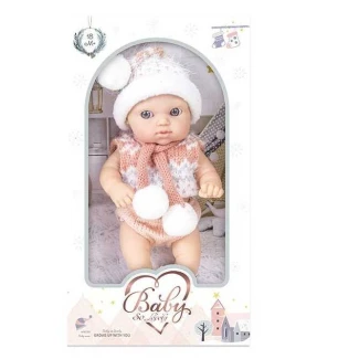 Пупс 244-2 (96шт/2) довжина 20 см м’якотілий у коробці  