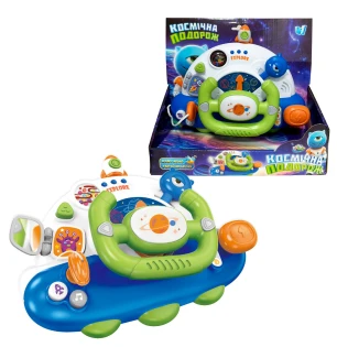 Кермо “Космічна подорож” 48140 (36шт/2) "WToys" укр мовою 5 казок 10 загадок 10 пісень звуки підсвіч