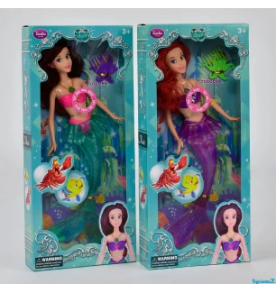 Лялька типу "Барбі" русалка 835 (96шт/2) 2 види світло звук у коробці  