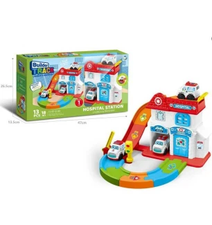 Трек 099-6 B (18шт) машинка запускач наліпки у коробці  