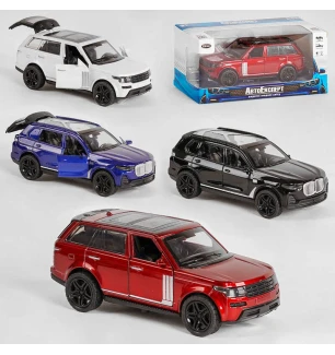 Машина металева MG 60712 (120шт/2) "Авто Експерт" 4 види 1:36 світло звук інерція у коробці 