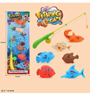 Рибалка дитяча магнітна 833C (216шт/2) 6 шт на листі 45,5*15,5 см