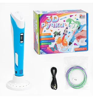 3D pen ручка 97321 (12шт/2) "4FUN Game Club" USB кабель живлення у коробці