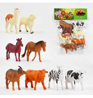 Набір тварин TK 04695 (168шт/2) "TK Group" у пакеті