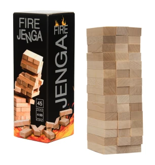 Настільна гра "Fire Jenga" 30963 (рос) (12шт) у коробці 19 × 6,7 × 6,7 см