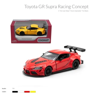 Модель машини KINSMART KT5421W (96шт/4) TOYOTA GR SUPRA RACING CONCEPT металева інерційна 4 види