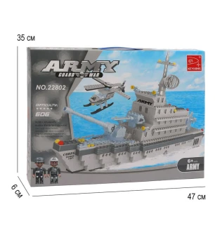 Конструктор AUSINI 22802 (12шт/2) "Морський флот" 606 деталей у коробці  