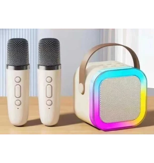 Караоке С 65427 (40шт) bluetooth 2 мікрофони type-c TF-картка зміна голосу регуляція гучності у коро