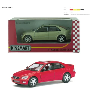 Модель машини KINSMART KT5046W (96шт/4) LEXUS IS300 металева 4 види інерційна у коробці 