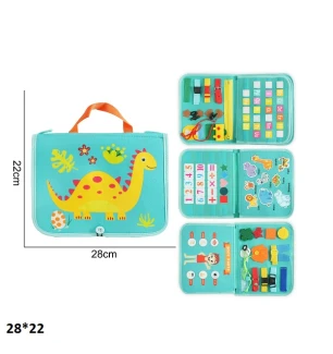 Бізіборд-книжка 25071 (50шт) для розвитку дрібної моторики у пакеті 28*22 см