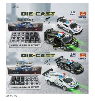 Легкова поліція інерційна металева K164B38/K164B39 (288шт/2) відкриваються двері світиться музична 