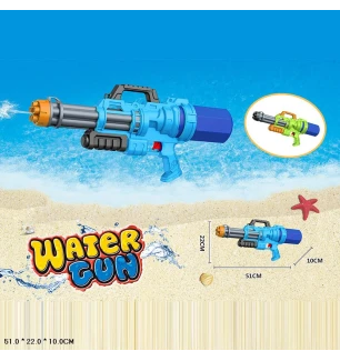 Водяна зброя 51 см LD-373A (48шт2) з накачкою 2 види у пакеті 51*10*22 см