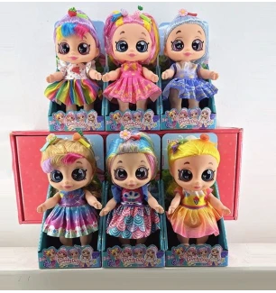 Лялька 211 A (144шт/2) 6 видів висота 22 см підсвічування весела пісенька гумова голова і кінцівки з