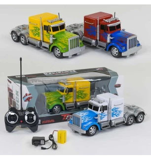 Трейлер акумуляторний на р/к 666-674 А (24шт) 3 кольори 4.8 V світиться у коробці