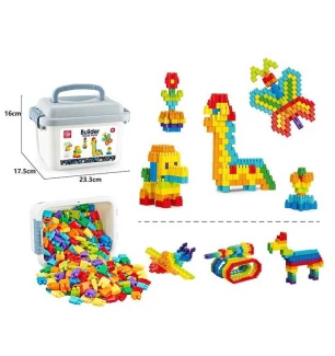 Конструктор 188-669 A (36шт/2) 360 деталей приклади фігур блоки у валізі