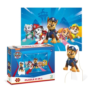 Пазли дитячі 200163 (48шт) Dodo «Paw Patrol» Готові до пригод з фігуркою 60 елементів у коробці 18*2