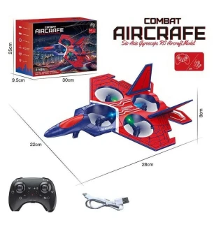 Літак на р/к CX 93 Z (36шт) трюки підсвічування пульт 2.4 GHz акумулятор запасні лопаті у коробці  