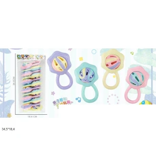 Брязкальце 929-66 (1152шт/2) 4 види 12 шт в пакеті 34,5*18,4 см