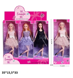 Лялька типу "Барбі" 29 см 6605B (108шт/2) 3 види 9 шт у коробці 35*15,5*33 см