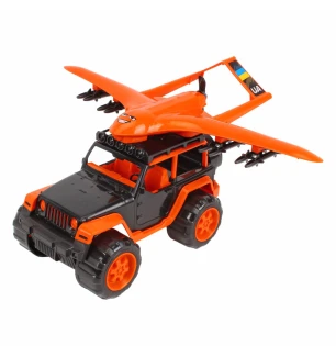 Іграшка "Наібр позашляховик з безпілотником ТехноК" 0853 (2шт) 42х34х22 см