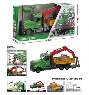 Спецтехніка інерційна YW 9073 A (24шт/2) "Навантажувач" звуки підсвічування конструктор викрутка рух