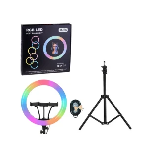 Селфі кільце MJ-36 RGB (20шт) з тримачем у коробці
