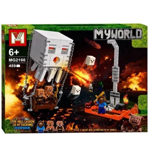Конструктор Майнкрафт MY WORLD MINECRAFT MG2166 (36шт/2) 459 елементів у коробці 39*6,5*36 см
