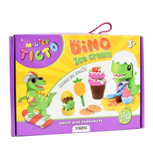 Набір для креативної творчості "Містер тісто Dino Ice Cream" 41024 (10шт) у коробці 