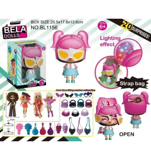 Лялька L.O.L. LOL Bela Dolls BL1156 (28шт/2) сумка у якій є лялька 17,5см сюрпризи одяг прикраси акс