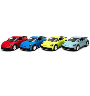 Модель машини KINSMART KT5467W (96шт/4) PORSCHE 911 Rallye металева інерційна 4 види у коробці
