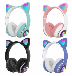 УЦІНКА! Безпроводні навушники котячі вуха TUCCI STN-28 (60шт) 3 види у коробці