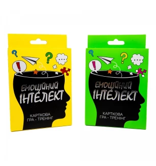 Карткова гра "Емоційний інтелект розважальна тренінг" 30237 (62шт) Strateg українською мовою у короб