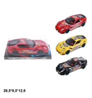 Легкова інерційна 9528 (96шт/2) 3 види під слюдою 28,5*9,5*12,6 см