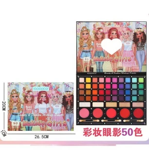 Косметика дитяча IG 3069 (72шт) 40 кольорів тіней хайлайтери у коробці