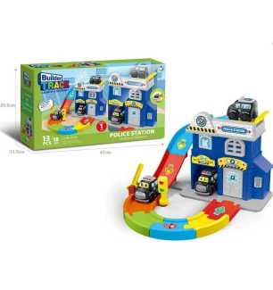 Трек 099-6 A (18шт) машинка запускач наліпки у коробці  