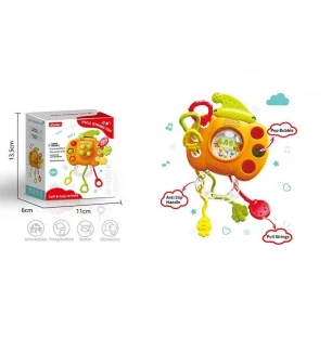 Брязкальце дитяче 52052 (120шт) пальчикові ігри поп іт гумові мотузочки прорізувачі у коробці