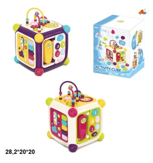 Логіка куб 3838B/C (12шт) багатофункціональний батарейковий музичний світиться 2 види у коробці 28,2